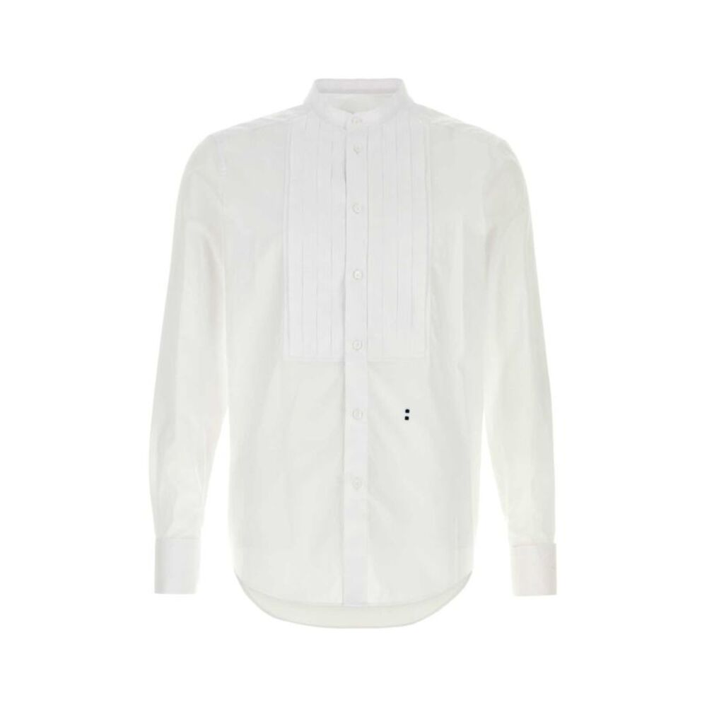 Fendi Men White Poplin Shirt